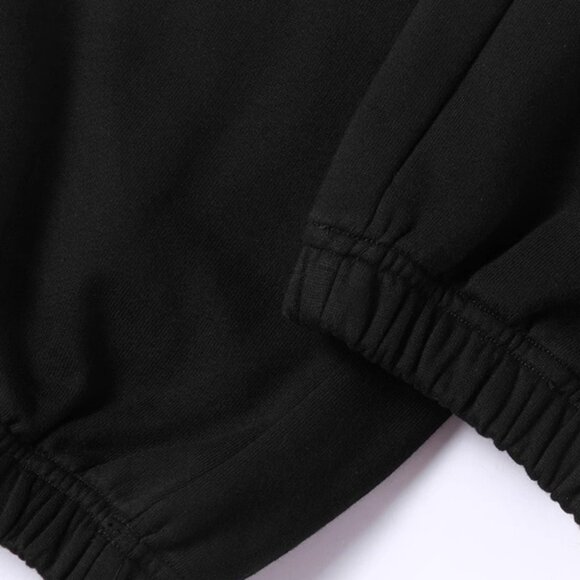 B.Sure Black High Waist Casual Pants With Cuffs - Picture 4 of 4